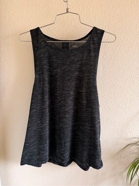Rainbeau Curves Scoop Neck Grey/Black Space-Dye Tank Top